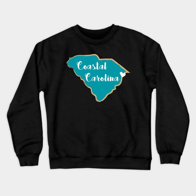 Coastal Carolina Crewneck Sweatshirt by LFariaDesign